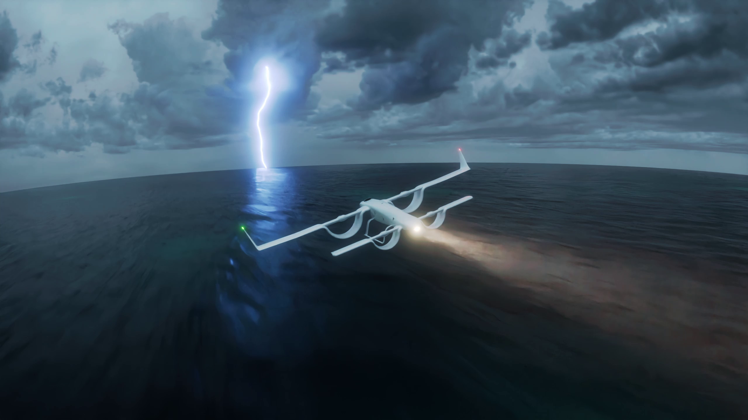 HopFlyt hybrid-electric aircraft in flight